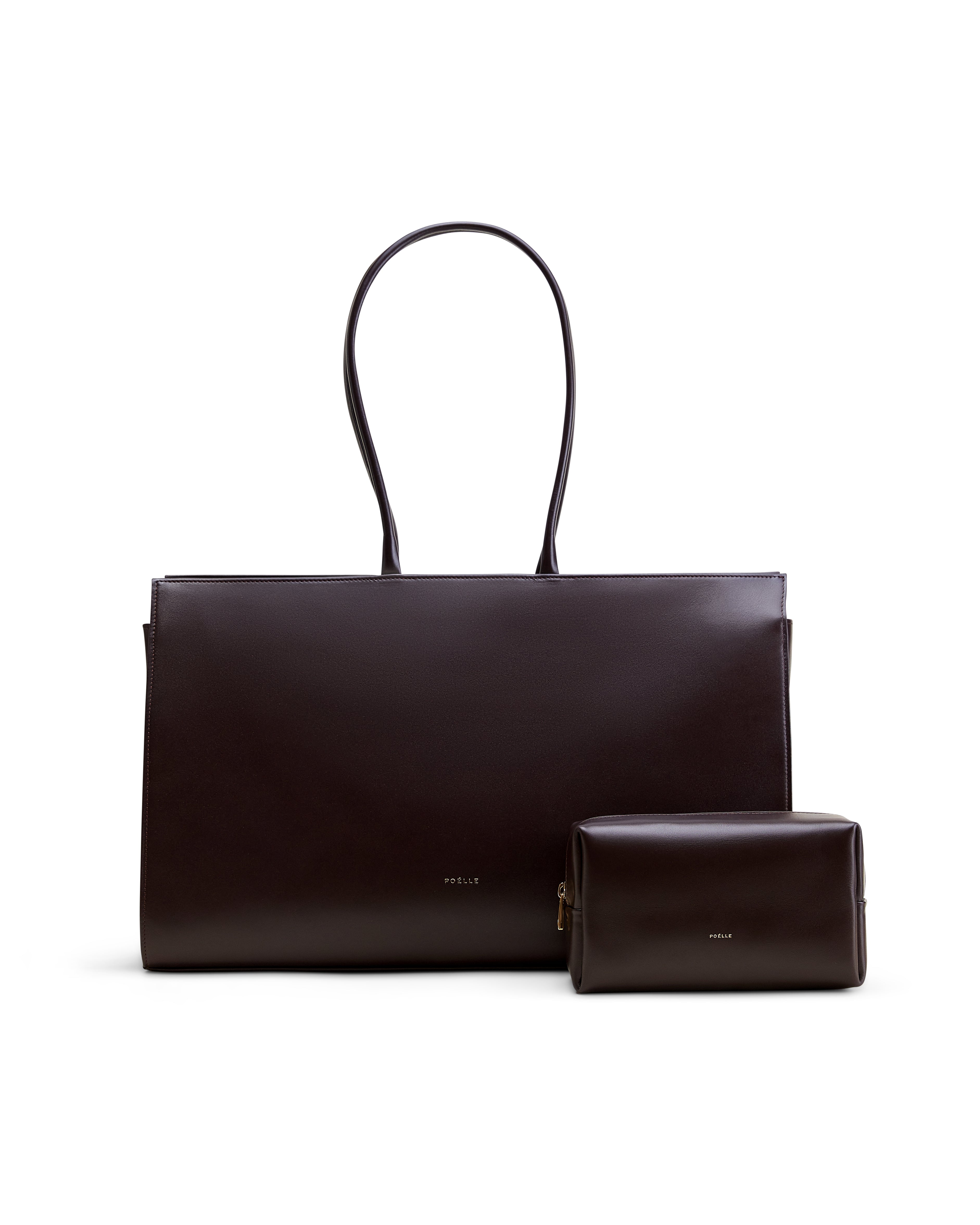 Kosmetiktasche in Braun
