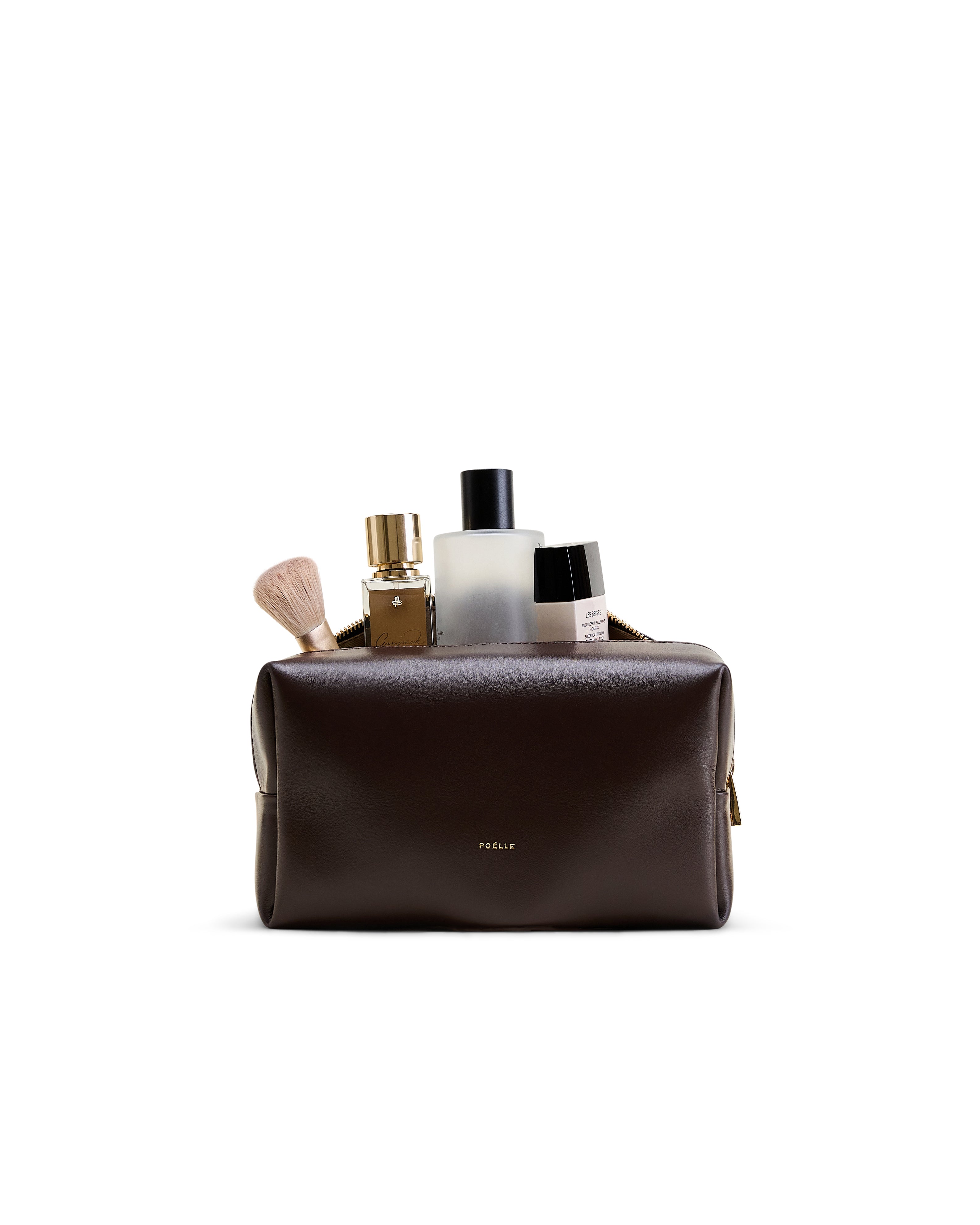 Kosmetiktasche in Braun